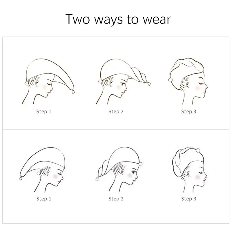 Turban-Handtuch mit Knopf