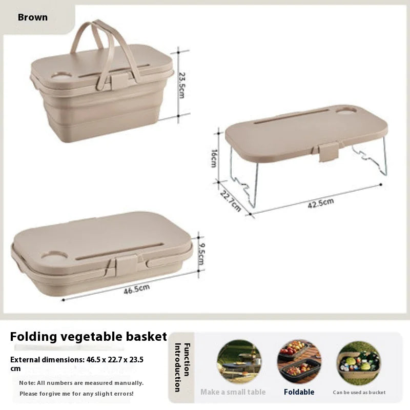 Klappbarer Picknick- & Einkaufskorb