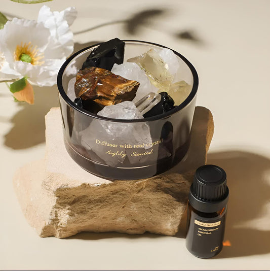 Aroma Diffusor Kristallstein mit individuellem Öl (Geschenk)