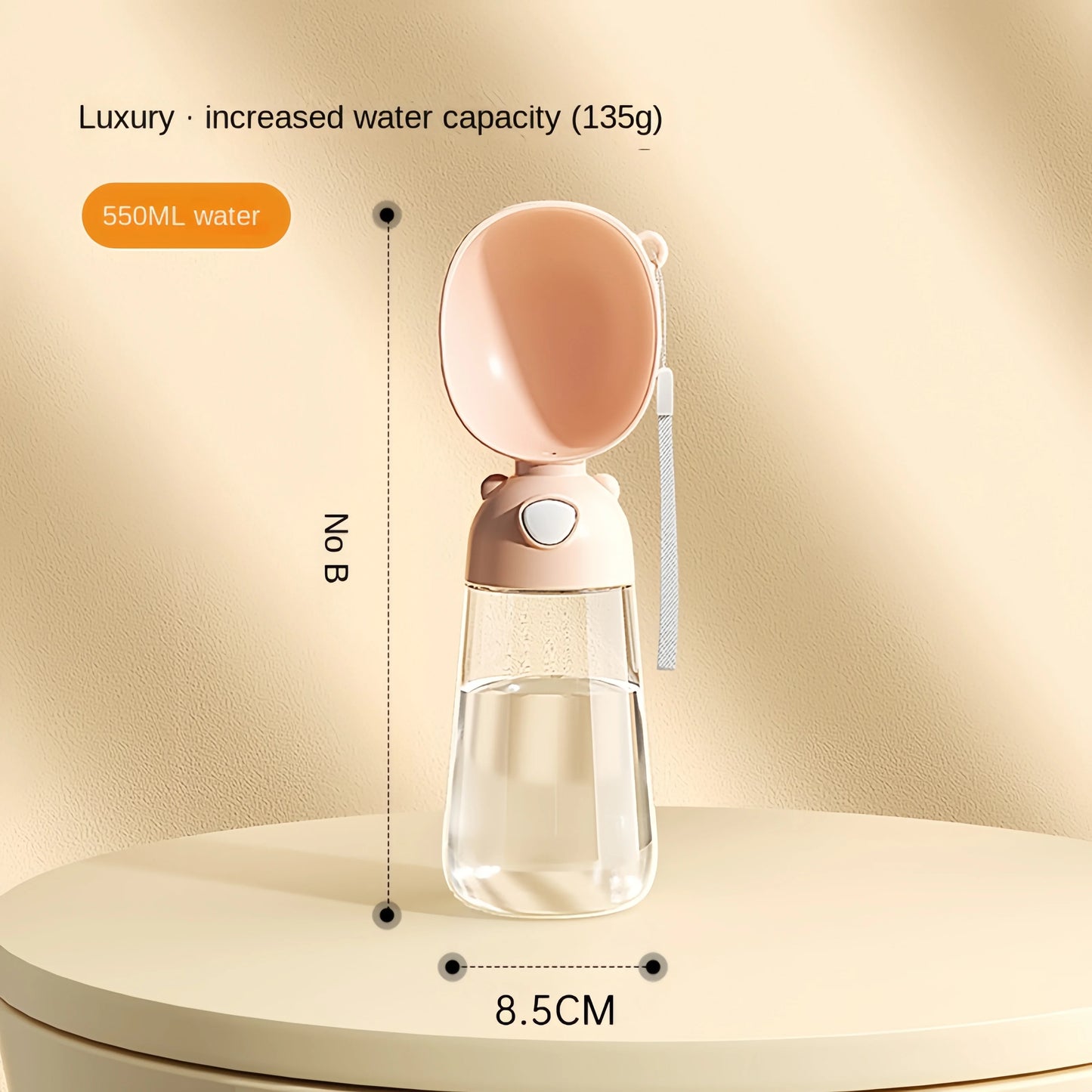 Trinkflasche für Hunde & Katzen - mit Napf & Futterspender