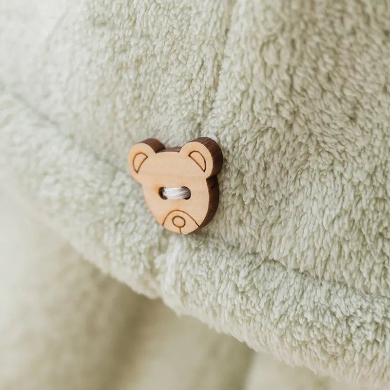 Turban-Handtuch mit Knopf