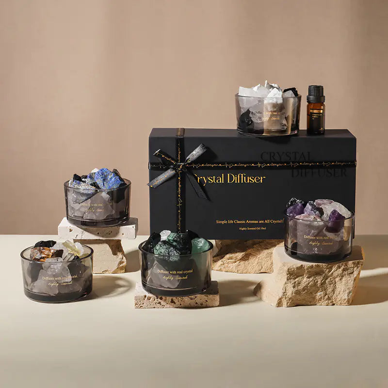 Aroma Diffusor Kristallstein mit individuellem Öl (Geschenk)